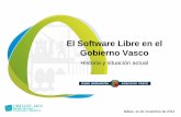 LibreCon Softwarelibre Eusko Jaurlaritzan en el Gobierno Vasco