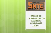 Taller de Laborales 2015 - SNTE 32.