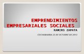 Ramiro Zapata Emprendimientos Empresariales Sociales