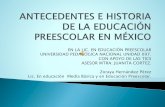 Historia del preescolar en México.