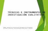 Tecnicas e instrumentos de investigación cualitativa