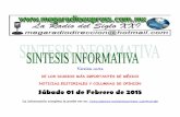 Sintesis informativa  mexico 01 de febrero 2015