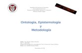 Presentación Metodologia II (Ontologia, Epistemologia y Metodologia)