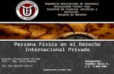 Persona física Derecho Internacional Privado
