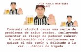 Cáncer de hígado y consumo de bebidas alcohólicas.
