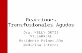 Reacciones agudas  transfusionales
