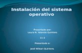 Instalación Sistema operativo