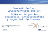 Buscando Empleo: UruguayConcursa.gub.uy. Éxito en la gestión, desarrollo, infraestructura y seguridad ¡En 3 meses!