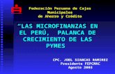 Las Microfinanzas en el Perú - 2003