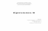 Ejercicios II