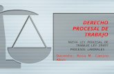 Diapositivas de la nueva ley procesal del trabajo ley 29497  uladech