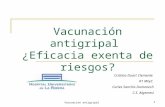 Vacunación antigripal, ¿eficacia exenta de riesgos? (por Cristina Duart y Carles Sanchis)