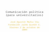 Comunicación Política para Universitarios