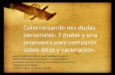 7 dudas y 1 propuesta para compartir sobre ética y vacunación