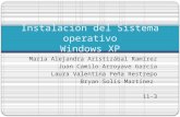 Instalación del sistema operativo