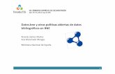 Datos.bne y otras políticas abiertas de datos bibliográficos en BNE. Ricardo Santos Muñoz, Ana Manchado Mangas