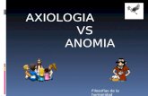 Axiologia y anomia