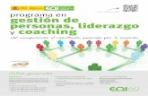 Gestión de Personas, Liderazgo y Coaching