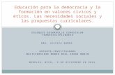 Conferencia - Educación para la democracia y la formación en valores cívicos y éticos - Jessica Baños