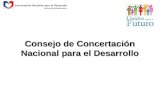 Consejo de Concertación Nacional para el Desarrollo - Jaime A. Jácome