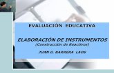 EVALUACIÓN EDUCATIVA-ELABORACIÓN DE INSTRUMENTOS 2013