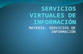 Servicios virtuales de información