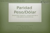 Paridad Peso Mexicano - Dólar