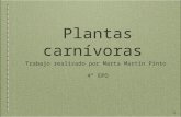 Las plantas carnívoras