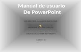 Manual de usuario de power point