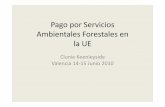 Pago por Servicios Ambientales Forestales en la UE