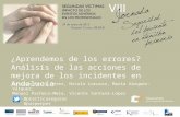 ¿Aprendemos de los errores? Análisis de las acciones de mejora de los incidentes en Andalucía