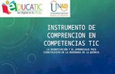 Instrumento de comprencion en competencias TICS