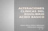 Alteraciones clinicas del equilibrio acido basico