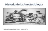 Historia  de la anestesiologia