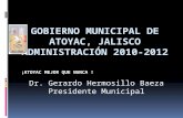 Gobierno municipal de atoyac, jalisco administración 2010 2012