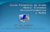 Ciclo de grado medio de Sistemas microinformáticos y redes. IES San Jerónimo de Sevilla