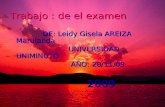 Gisela Las Diapositivas De El Examen