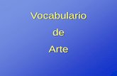 Vocabulario de  arte básico 2012