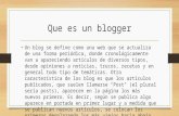 Que es un blogger