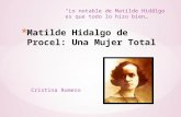 Matilde Hidalgo de Procel. Cristina Romero