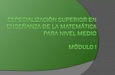 Presentación Postitulo de Matemática CePA_Módulo I_ 2014
