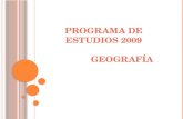 Programa de estudios 2009 de geografia