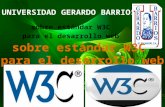 Estándar W3C  para el desarrollo web