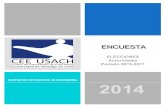Informe encuesta ELECCIONES DIRECCIÓN ESCUELA DE ENFERMERÍA y DECANATO PERIODO 2015-2017"
