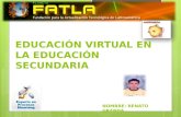 Educacion virtual secundaria