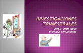 Investigaciones trimestrales byg 0910 (3ª ev)