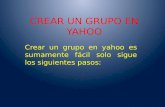 Crear Un Grupo En Yahoo