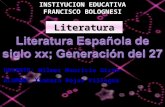 Literatura española del siglo xx