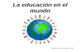 El acceso a la educación en el mundo