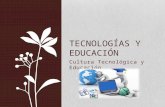Tecnologías y educación